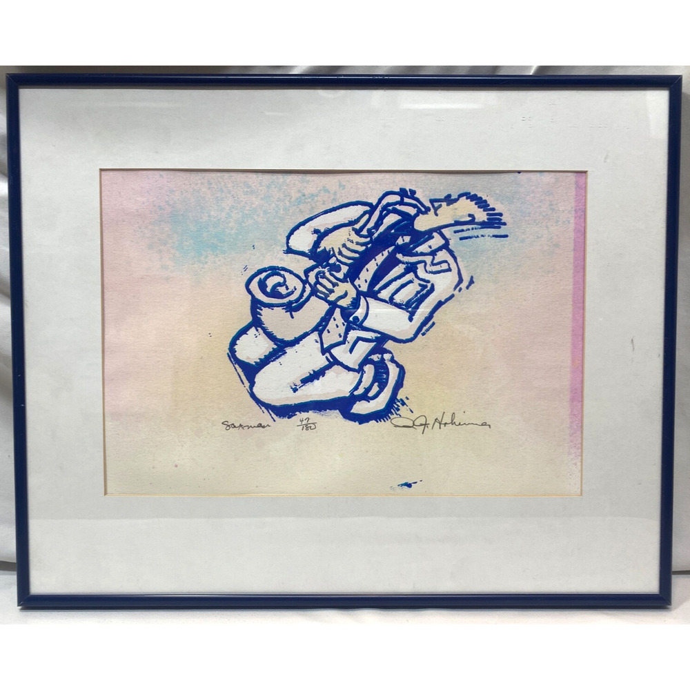 R.J. HOHIMER SIGNED SILKSCREEN SERIGRAPH Saxman Limited Signed Numbered